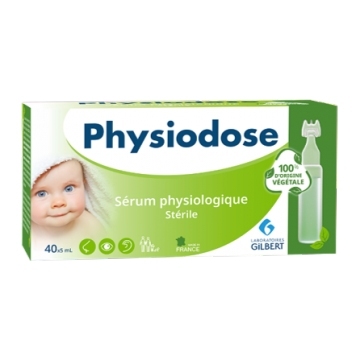 image Physiodose sérum physiologique 40 x 5 ml